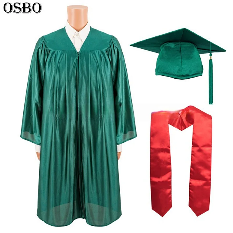 Beautiful emerald academic gown / graduation gown