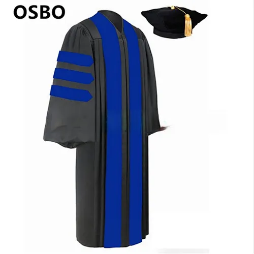 College University Doctoral Caps and Gowns for Graduation