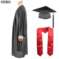 US Style Bachelor Black Graduation Gown