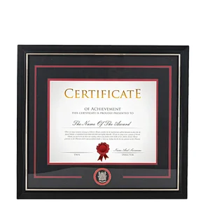 Wholesale Golden Rim Wooden Diploma Certificate Frames