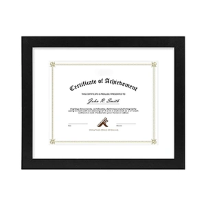 2020 Graduation Certificate Frame Diploma Awards Holders Wood Frames 11in by 14in  with double mat