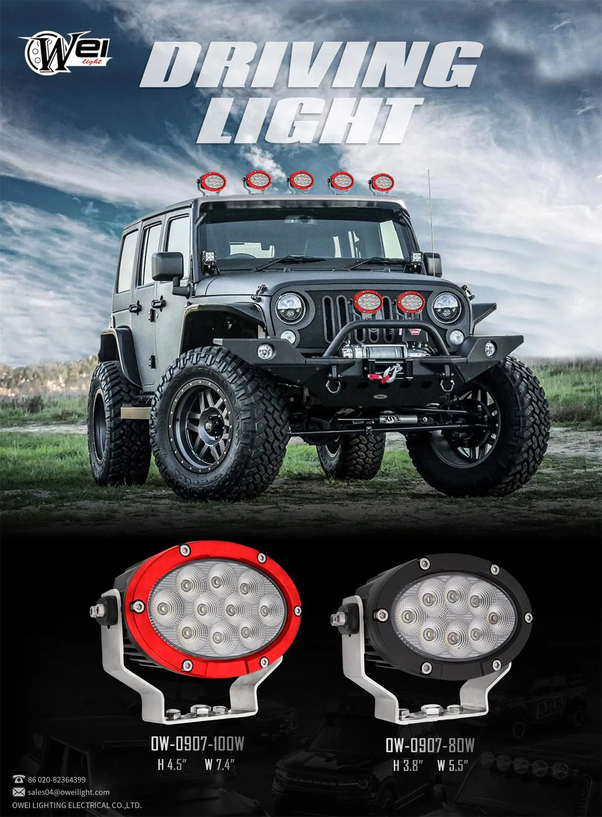 led auto driving lights