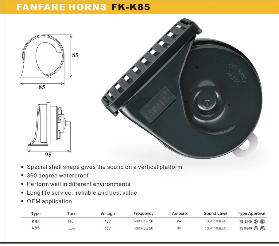 China Loudspeaker Horn For Car supplier