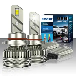 BOSOKO 45W 9006 Led Lights For Car with canbus