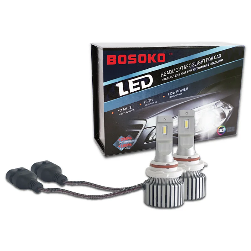 BOSOKO X5 9006 汽车 LED 大灯灯泡 30W 3000LM
