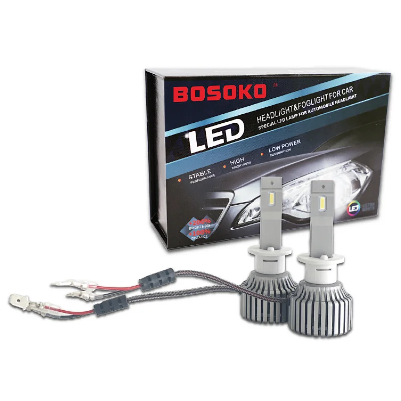 BOSOKO X5 H1 汽车 LED 大灯灯泡 30W 3000LM