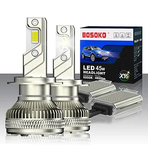 BOSOKO X16 45W H7 car led headlight