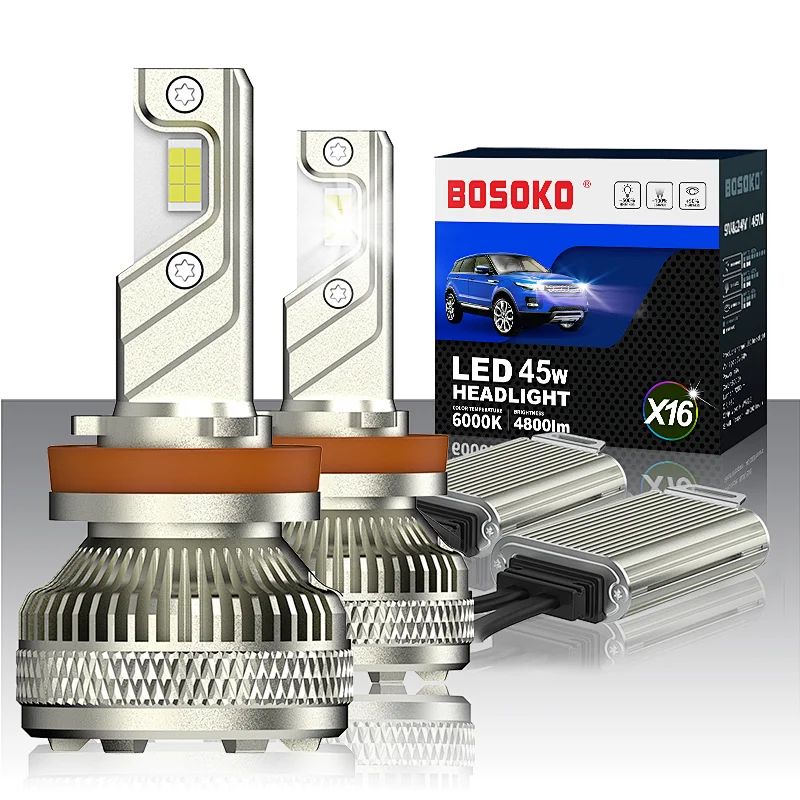 BOSOKO X16 45W H11 车载LED大灯
