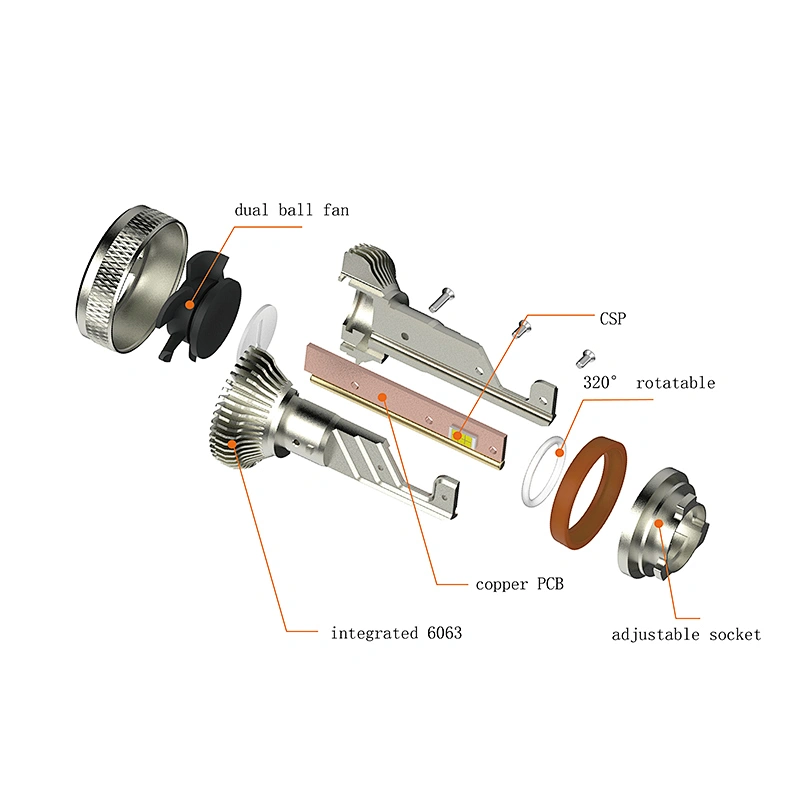 BOSOKO X16 45W H7 car led headlight