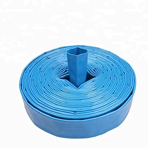 Blue Flexible PVC Lay Flat Pipe/ PVC layflat discharge Hose
