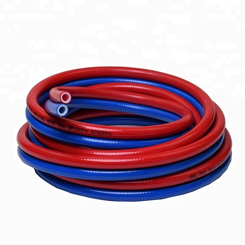 2018 ROHS 1/2'' blue and red soft pvc twin welding hose