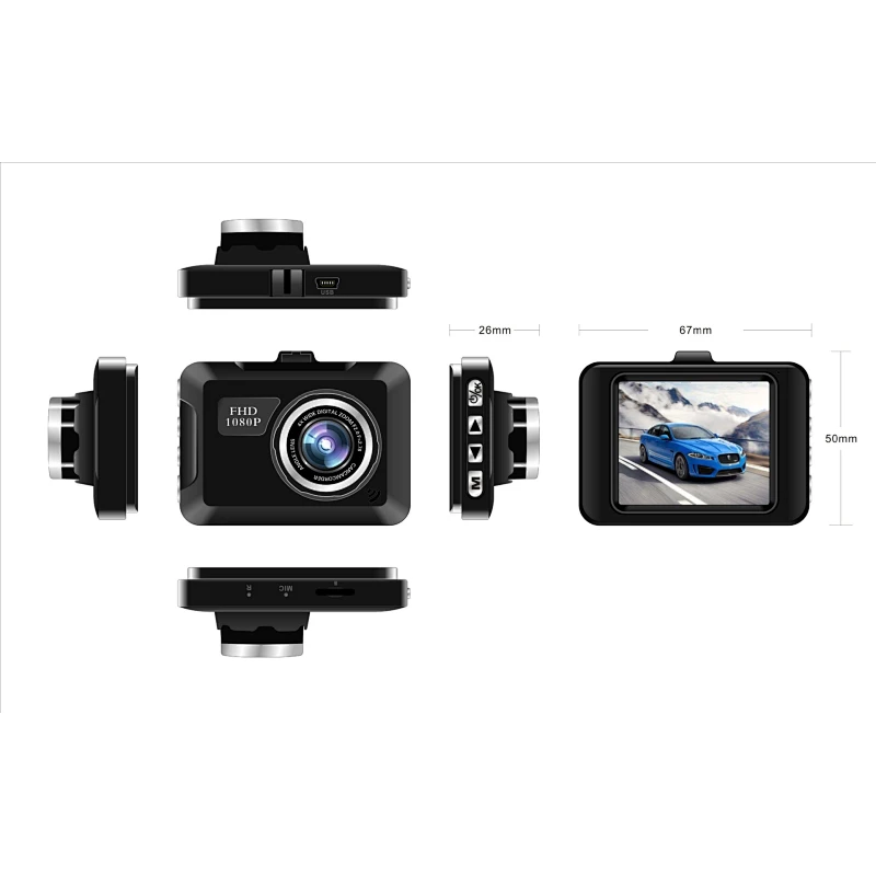 FHD 1080P 1,6 Zoll Autokamera