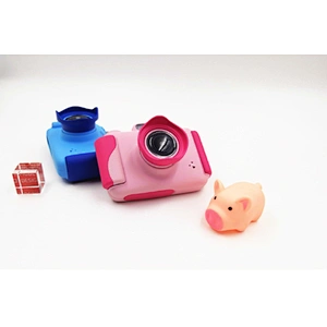 Mini-Doppelobjektiv 2,4-Zoll-Bildschirm Kinder Puzzle-Kamera