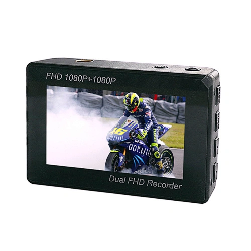 Dual FHD 1080p motorcycle recorder (two separate)