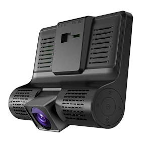 4,0-Zoll-FHD 1080P-Dash-Kamera mit drei Objektiven und Rückfahrkamera