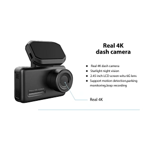 2.45 inch real 4K car camera with magnetic connection