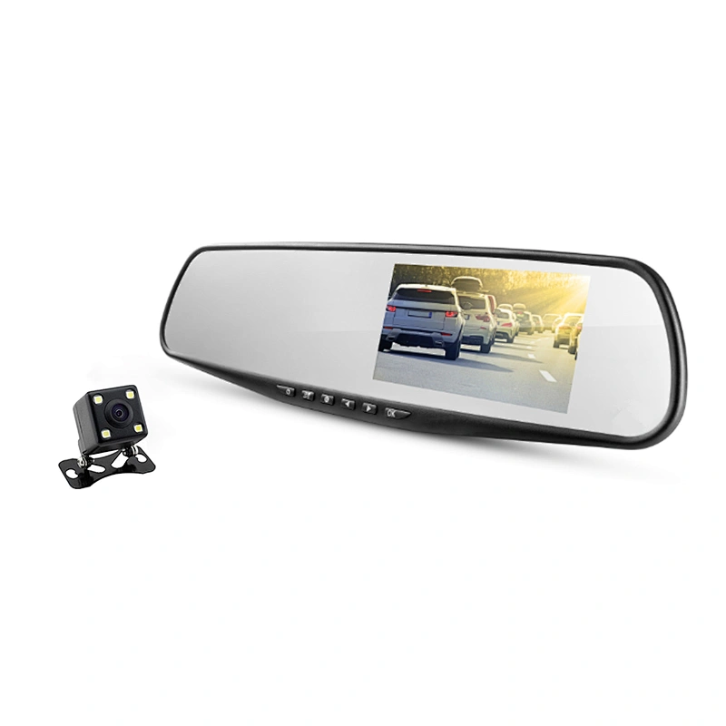 4.3インチ1080 P、バックミラー付き車載カメラ
