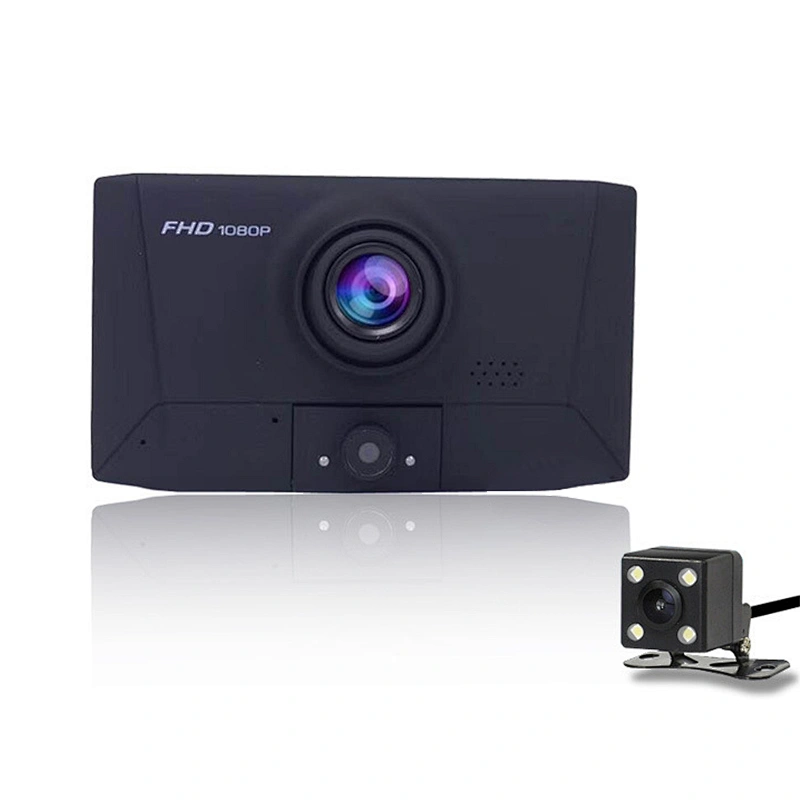4,0-Zoll-FHD 1080P-Dash-Kamera mit drei Objektiven und IPS-Display