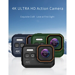 4K 30fps Action Camera Touch Screen 30M Underwater Recording Camera 20MP Image Stabilization Sports Cam