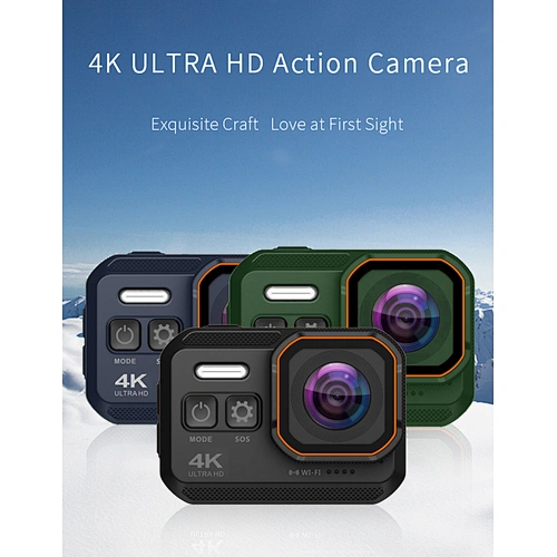 4K 30fps Action Camera Touch Screen 30M Underwater Recording Camera 20MP Image Stabilization Sports Cam