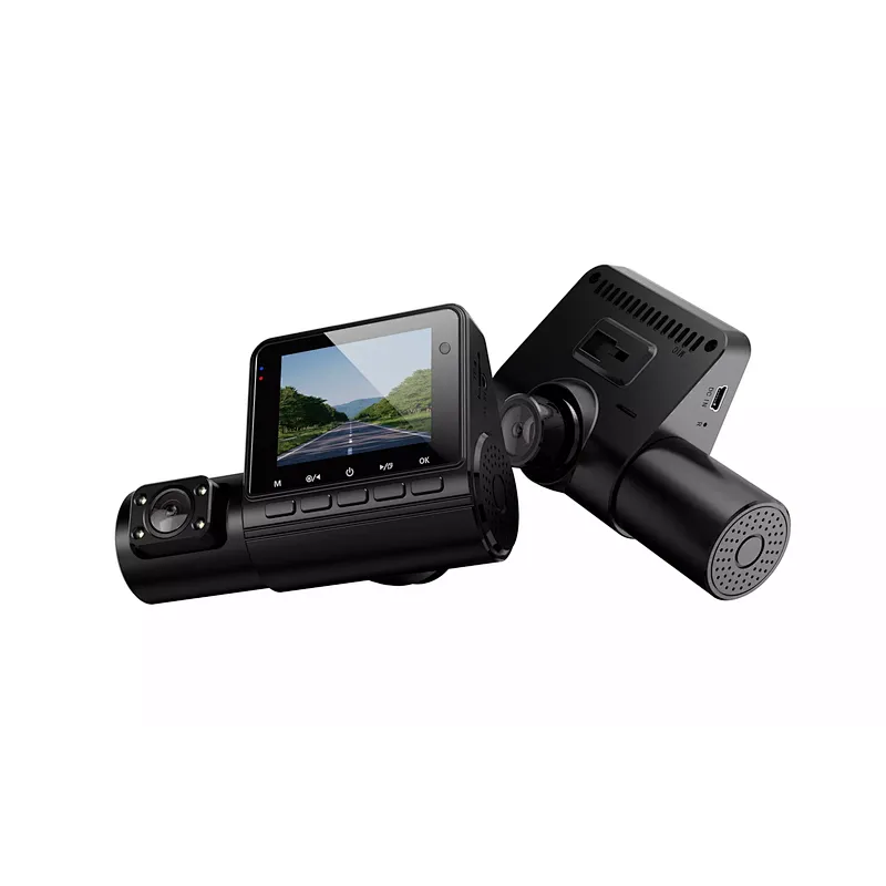 1080p Dashcam dual lens camera recording 2 in 1 driver fatigue alarm driving recorder