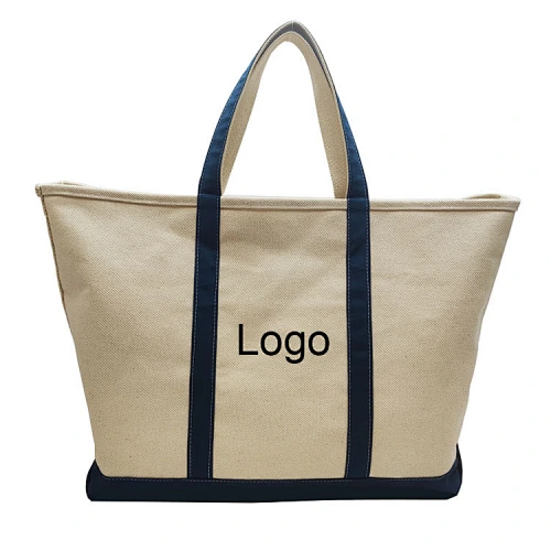 Thick Cotton Fabric Canvas Shopping Beach Bags