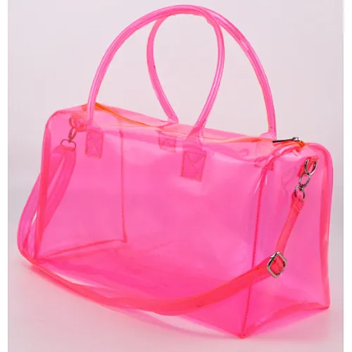 clear duffle bag