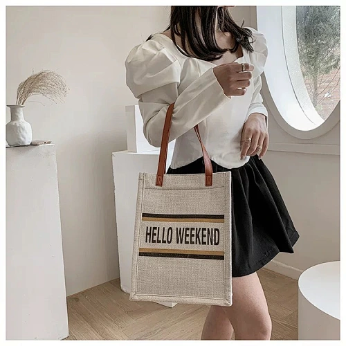 Women canvas tote bag