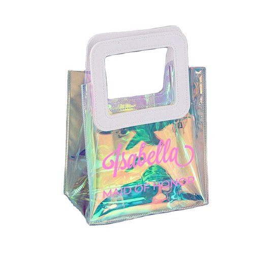 Custom Transparent Gift Bag Waterproof Clear Transparent PVC