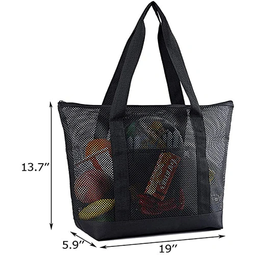 mesh bags with zipper