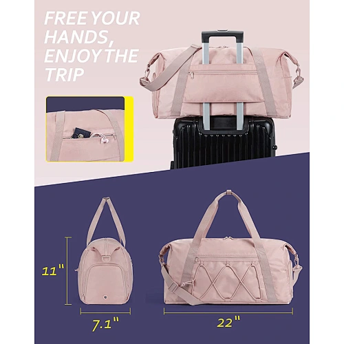 pink gym bag