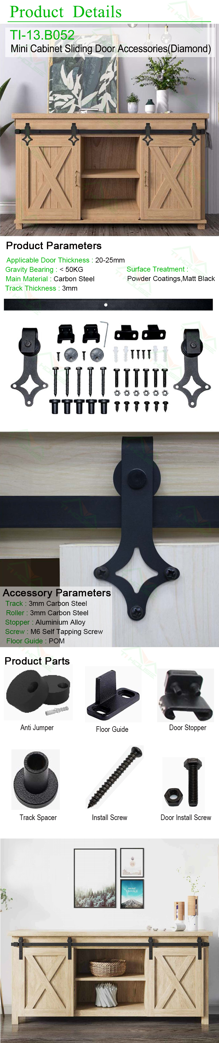 Black barn door tv stand discount