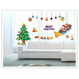 2017 Custom PVC christmas window/wall sticker and decoration