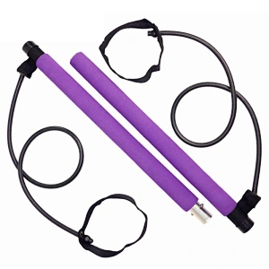 Amazon Hotselling Durable TPE Dismountable Pilates Rods Gym Stick Yoga Exercise Portable Pilates Bar