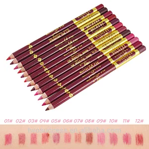 12pcs Hot Sale Cosmetics Waterproof Lasting Matte Lipstick Pencil