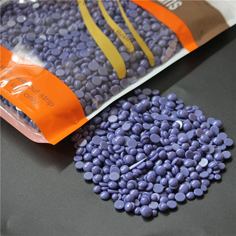 Wholesale FDA Certified Lavender Depilatory Hair Removal Hard Wax Beans