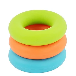 Hot Selling  Finger Exercise Comfortable Silicone Grip Strength Ring For Hand Fitness