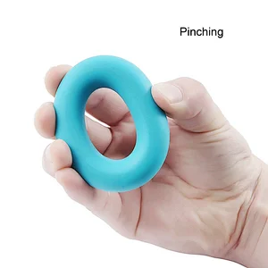 Hot Selling  Finger Exercise Comfortable Silicone Grip Strength Ring For Hand Fitness