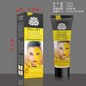 Natural gold collagen anti-wrinkle peel-off face mask for pore cleanser moisturizing spa at home