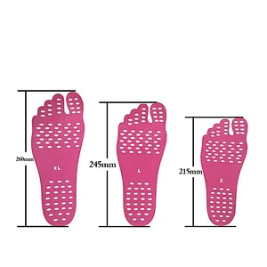 Beach stealth nakefit Sticker anti-skid Soles Foot protective pad invisible shoes