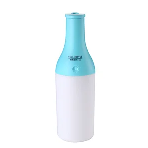 Hot Selling New giveaway cool bottle USB mini warm night lamp air humidifier