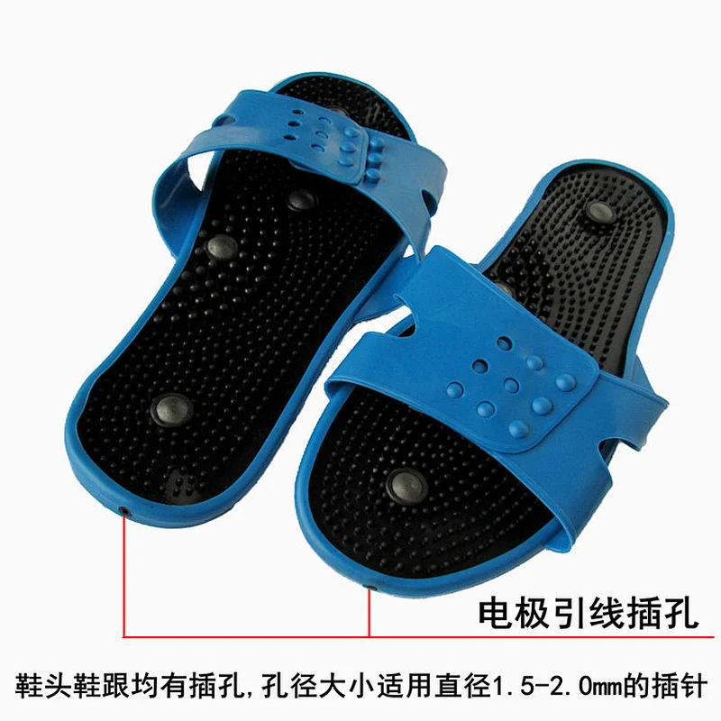 Foot soles EVA adjustable acupuncture vibrating magnetic therapy home electric massage slippers
