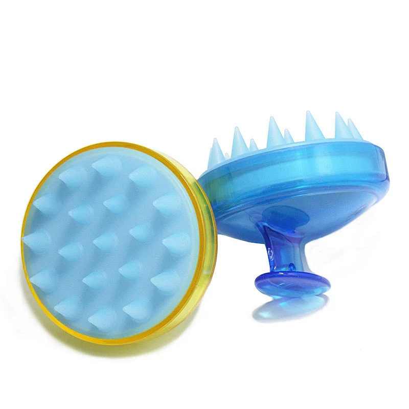 Silicone comb scalp cleaning head itching detachable soft  hair massager shampoo brush