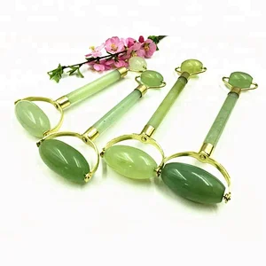 Wholesale NEW Natural Double Head Massage Tool for Face Jade Roller Facial Massage