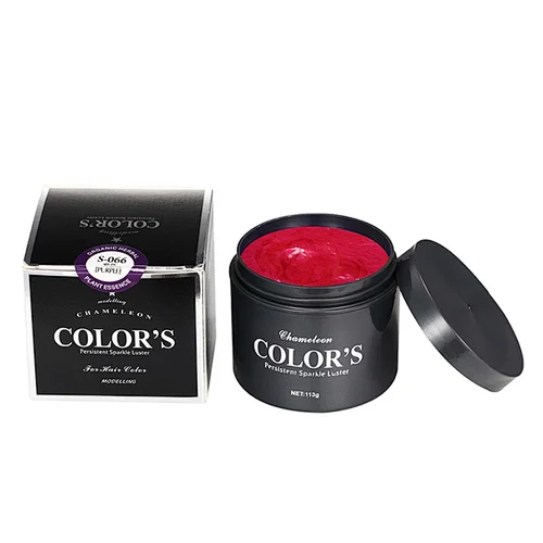 Factory Sales Disposable Red Hair Mud Dye Cream Colorful Hair Gel Wax