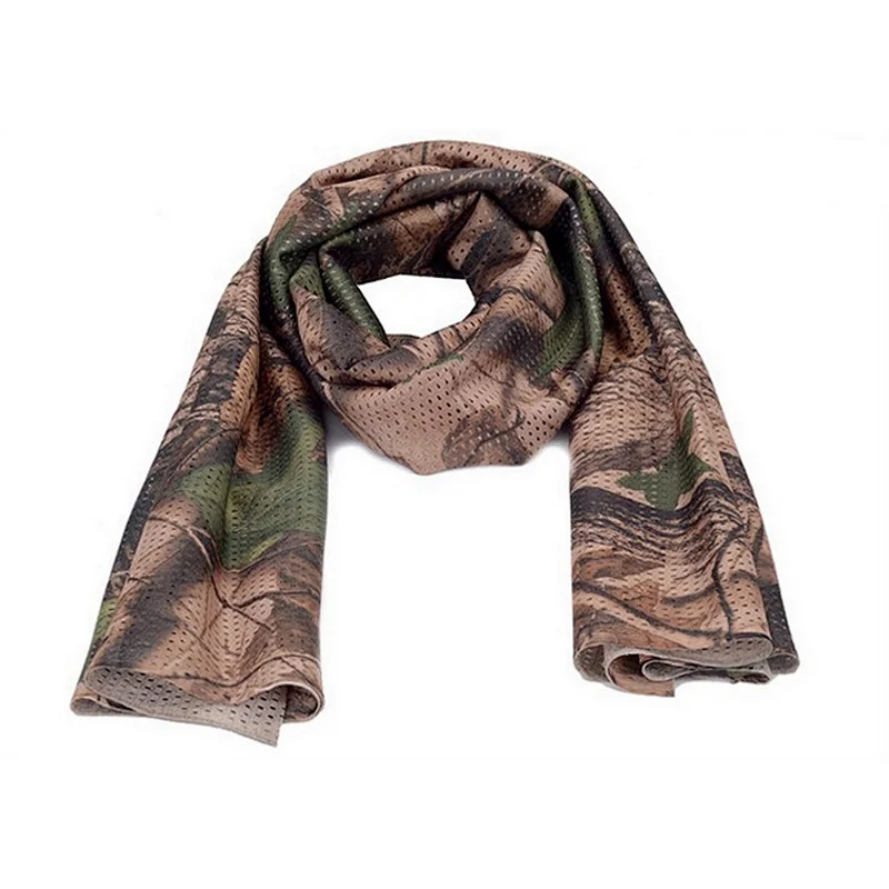 160CM Breathable Versatile Military Army Shemagh Scarves Tactical Combat Sniper Veil Camouflage Scarf