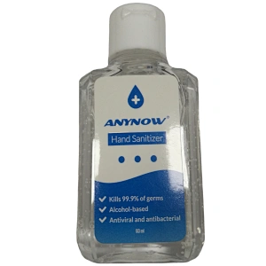 Wholesale in Stock 75% Alcohol Mini Travel Size 60ml Hand Gel Antibacterial Hand Sanitizer