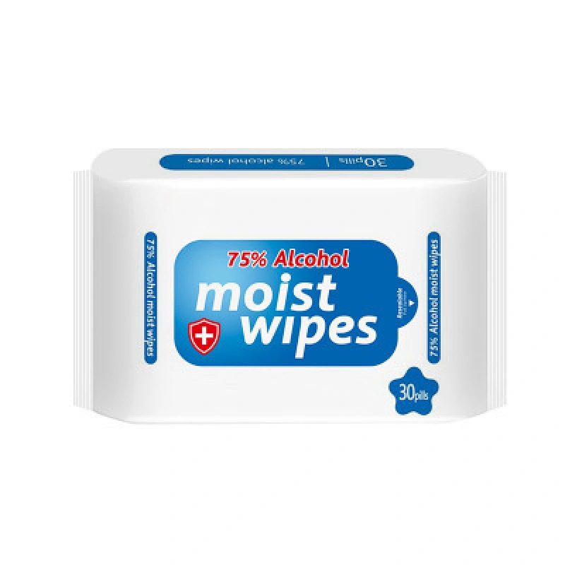 Baby Pure Wate Unscented Disinfecting Refreshing Wipes Disinfect 75% Alcohol Wipes Wet Tissue 30pcs/bag