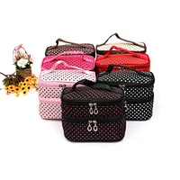 2017 New Portable Hanging Organizer Bag Foldable Cosmetic Makeup Case Storage Traveling Toiletry Bags