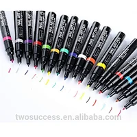 2016 Wholesale 16 Magic Colors Nail Art 3D Drawing Dotting Pen DIY Polish painting Designed Nail UV gel Pen